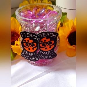 🍎✨✏ Handmade faux leather earings for Teacher's 🍎✨✏